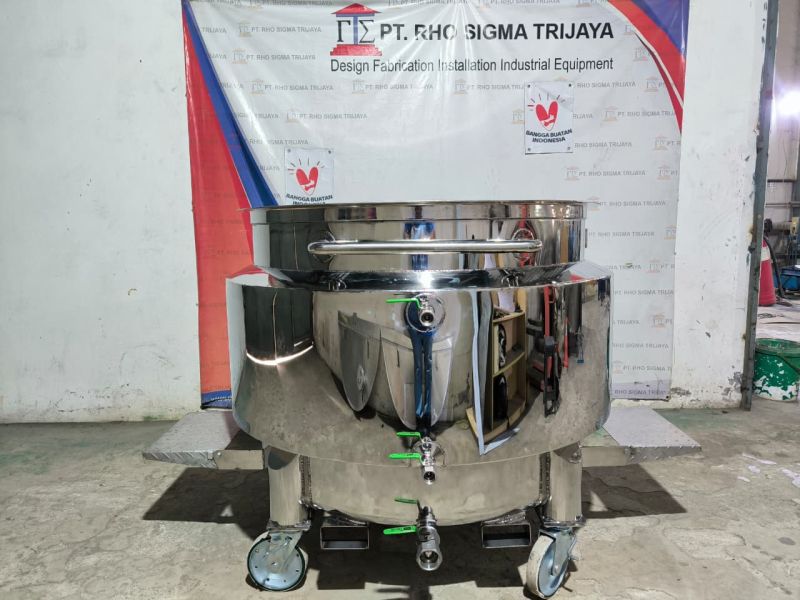 1200L Double Jacket Tank (SUS 304, Mirror Polished)